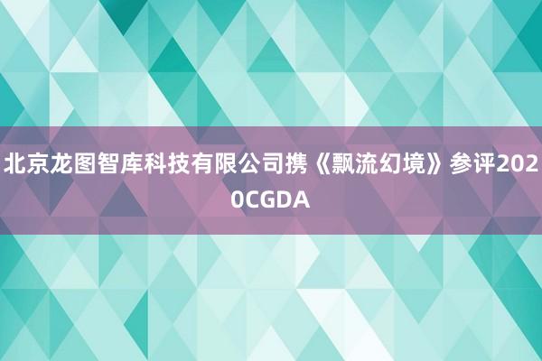 北京龙图智库科技有限公司携《飘流幻境》参评2020CGDA