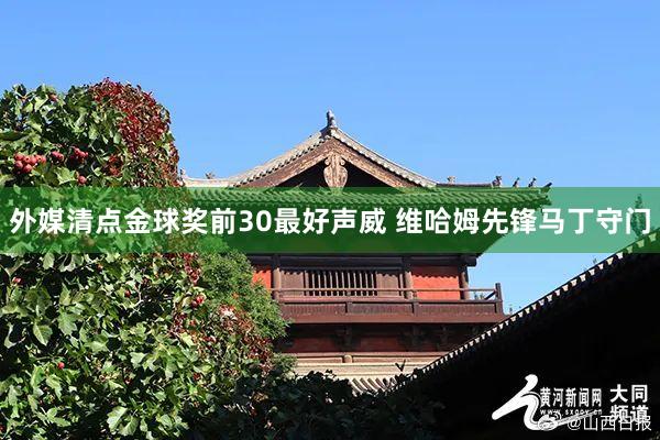 外媒清点金球奖前30最好声威 维哈姆先锋马丁守门